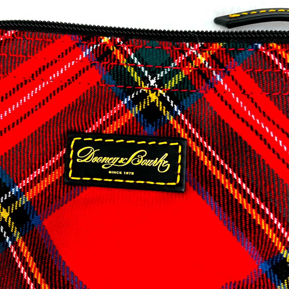 red plaid Dooney & bourke bag